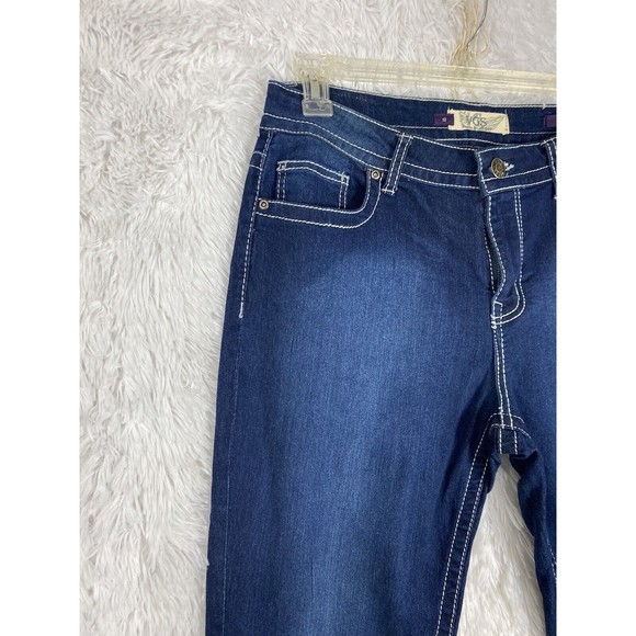 VGS Denim For All Time Women's Capri Jeans Size 12 Stretch Embellished Pockets - Picture 2 of 12